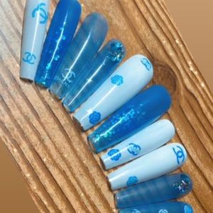 XXL Chanel Press on Nails